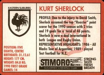 1991 Stimorol NRL #134 Kurt Sherlock Back